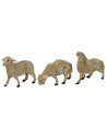 Set 6 pecore presepe in pvc per statuine cm 6-8 Mondo Presepi