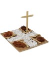 Cruce de caminos de tierra cm 19x15x1 h Mundo Pesebre