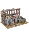 Hamlet with working aqueduct, waterfall and fire complete with