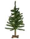 Albero di Natale 80 cm con base in legno Mondo Presepi