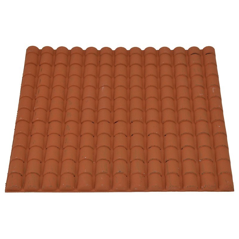 Panel de PVC para techo color terracota cm 24,5x23,5 Mondo