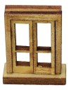 Ventana abatible con marco de madera de 2,7x1x3,4 cm Mondo