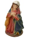 Madonna inginocchiata in resina serie 15 cm Mondo Presepi