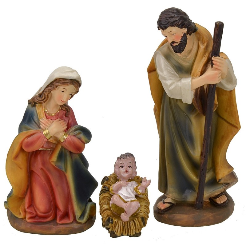 Natividad 3 figuras en resina serie 15 cm Mundo Pesebres