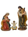 Natividad con niño sentado en resina serie 15 cm Mundo Pesebres