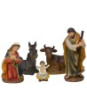 Natività 5 soggetti con Gesù seduto in resina serie 15 cm Mondo