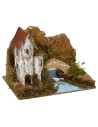 Casette con fiume per presepe cm 15x10,5x10 h Mondo Presepi