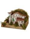 Casette con cortile per presepe cm 15x10,5x9,5 h Mondo Presepi