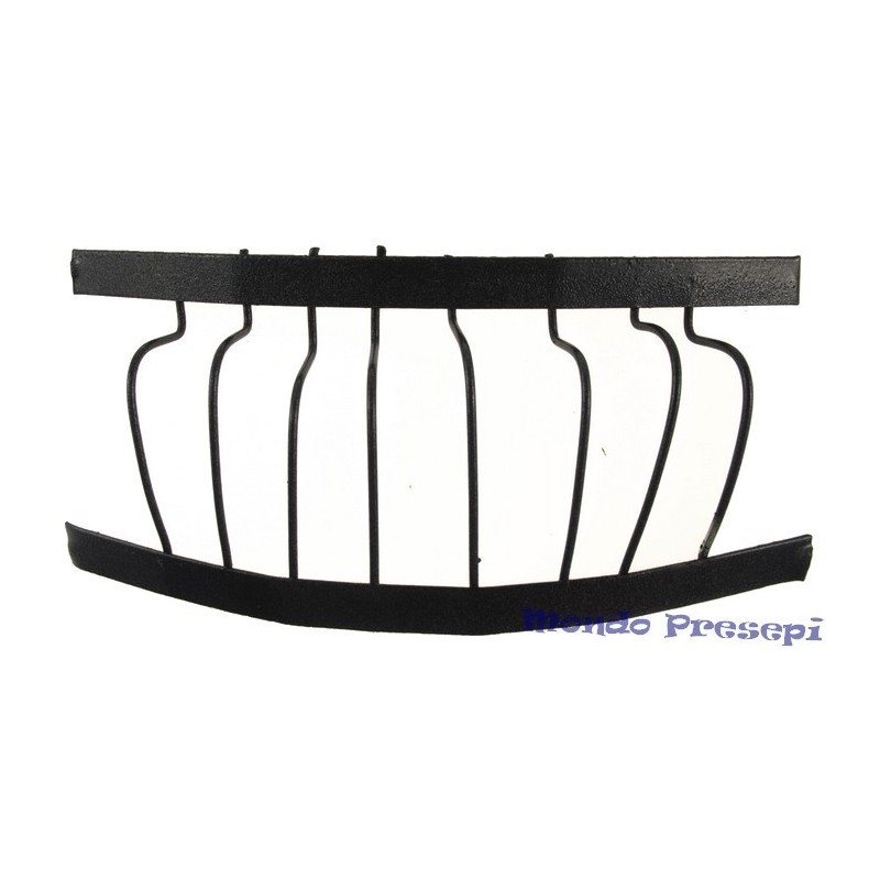 Rounded metal railing 10x3.5 cm - Cod. FRB01