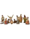 Set Natività 11 soggetti 5 cm in resina per Presepe