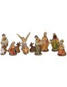 Set Natività 11 soggetti 5 cm in resina per Presepe Mondo