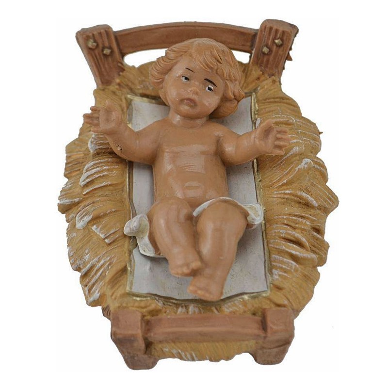 Niño Jesús con cuna serie 12 cm Fontanini Mundo Belenes