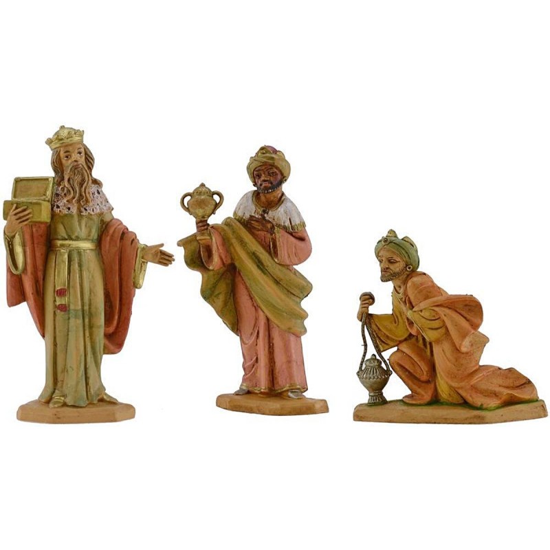 Tres Reyes Magos serie lux cm 16 Mundo Pesebres