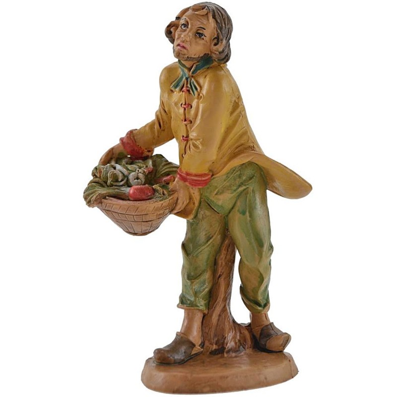 Hombre con cesta de verduras 15-16 cm Euromarchi