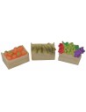 Juego de 6 cajas de frutas de resina surtidas de 3x2x1,5 cm h Mundo