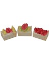 Juego de 6 cajas de frutas de resina surtidas de 3x2x1,5 cm h Mundo