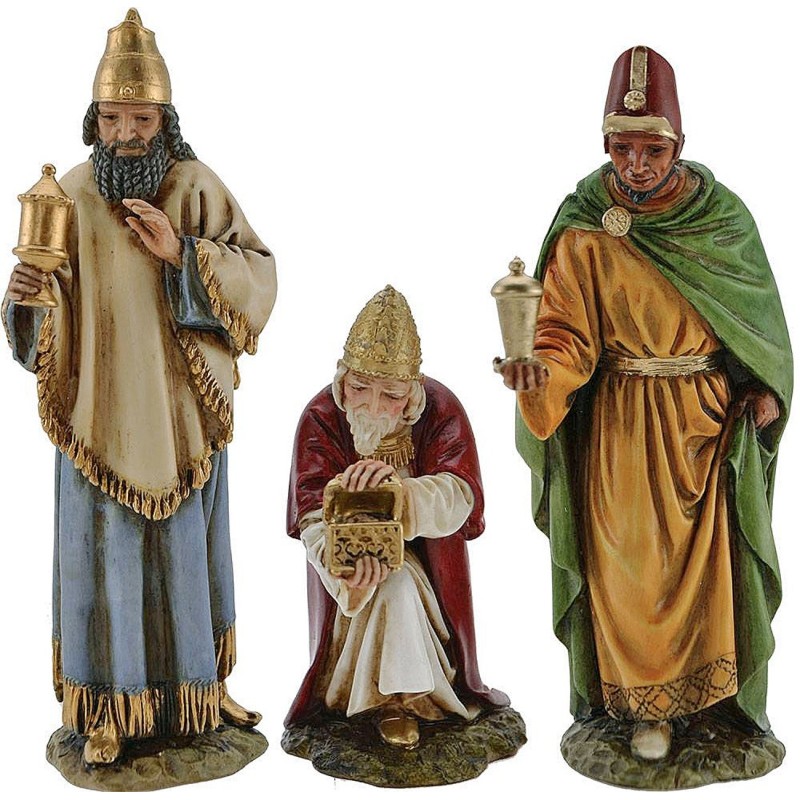 Three Wise Men Landi Moranduzzo 15 cm in resin