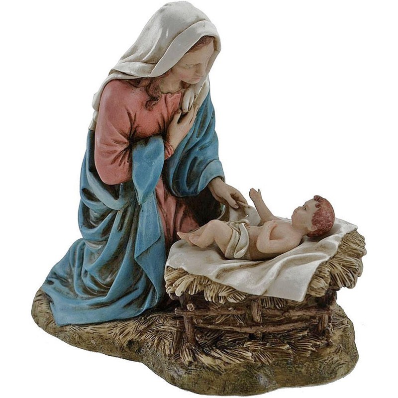 Madonna con bambino Landi Moranduzzo 20 cm in resina Mondo