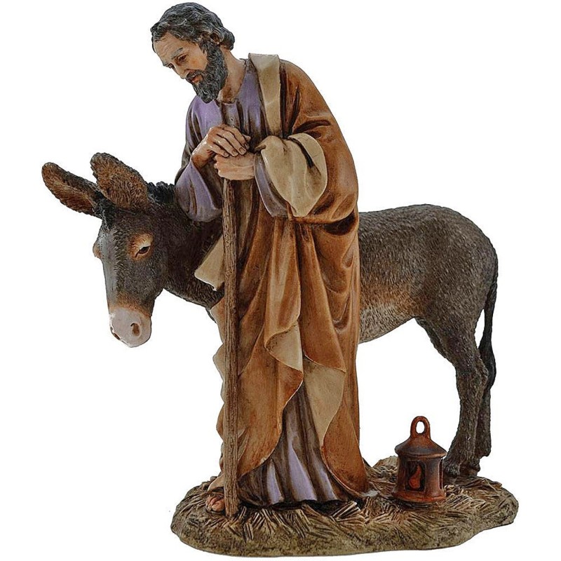 Saint Joseph with Donkey Landi Moranduzzo 20 cm