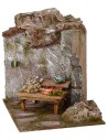 Setting for presepe with fruit stand 19x14, 5x16, 5 for statues