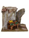 Banco per fruttivendolo con rudere cm 11,5x9x10 h. per statue