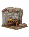 Banco per fruttivendolo con rudere cm 11,5x9x10 h. per statue