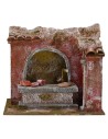 Shop with butcher bench cm 19,5x14, 5x17, 5 h. for statues 10 cm