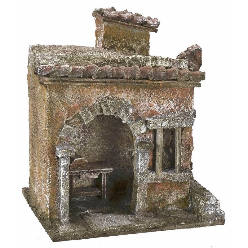 Bottega del fabbro cm 11,5x9x13 h per statue da 6 cm