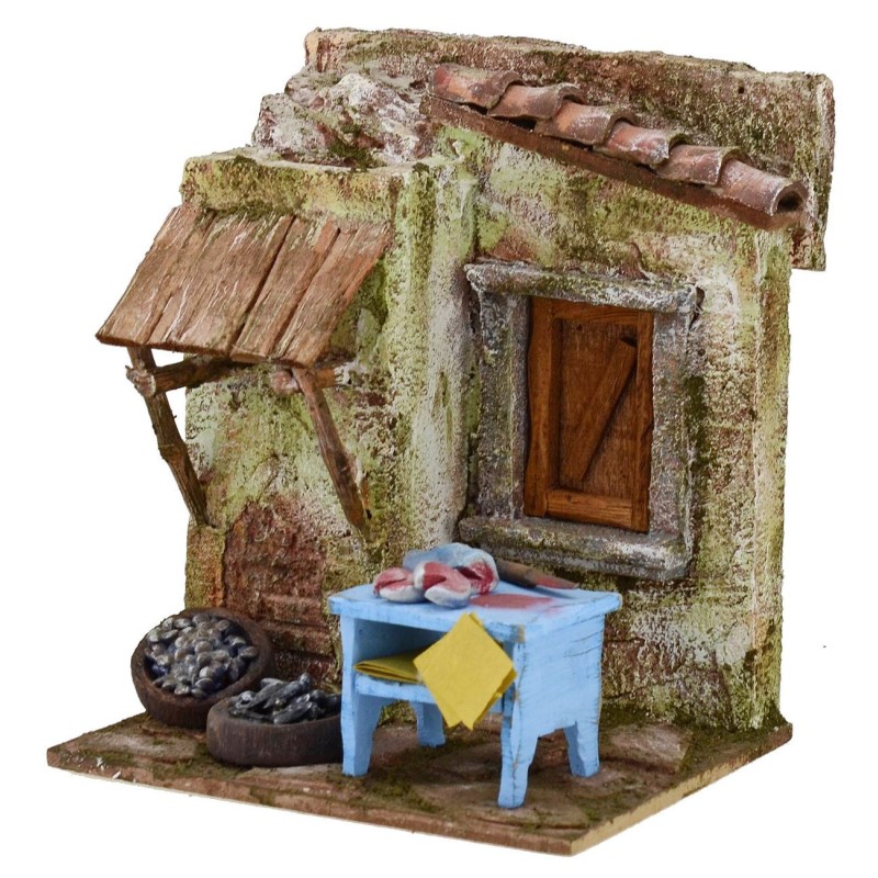 Shop of the pescissole cm 14,5x12x17 h. for statues 10 cm