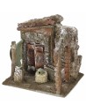 Courtyard with washhouse and arch 11.5x9x11 cm h for statues of