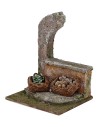 Fruttivendolo con rudere cm 12X10X15 h. per statue 12 cm Mondo