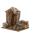 Orto for presepe with arc cm 19,5x14, 5x18 h. for statues 10 cm