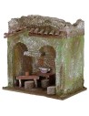 Osteria cm 13x8,5x12,8 h per statue 6 cm Mondo Presepi