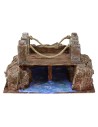 Wooden bridge on ruscello comp cm 19,5x14, 5x10 h