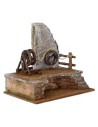 Hand-held wheel wheel cm 20x14, 5x18 h. for statues 10 cm