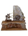 Hand-held wheel wheel cm 20x14, 5x18 h. for statues 10 cm