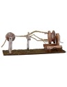 Hand rope wheel cm 19.5x7x7.5 h for statues cm 10