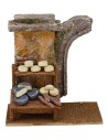 Salumiere con rudere cm14,5x8,5x16 h. per statue 10 cm Mondo