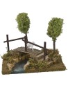 Modular pond with bridge cm 20x14,5x16,5 h for statues of 8-10