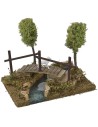 Estanque modular con puente de 20x14,5x16,5 cm de altura para estatuas de