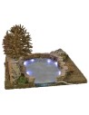 Modular luminous pond 25x20.5x14 h for statues of 8-10 cm