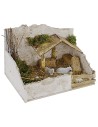 Ovile per presepe completo di pecore cm 20x14x13,5 h Mondo