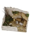 Sheepfold for nativity scene complete with sheep 20x14x13.5 cm h