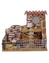 Pollaio con galline cm 11,8x9,4x9,7 h Mondo Presepi