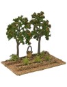 Frutteto di arance cm 14x9x12,5 h per statue da 8-10 cm Mondo