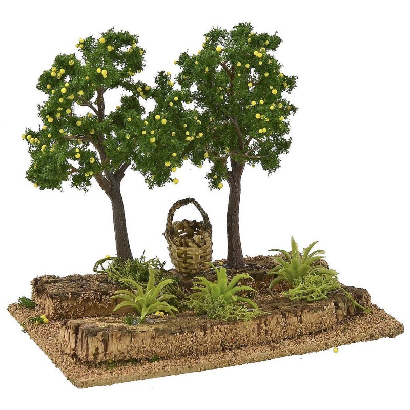 Lemon orchard cm 14x9x12 h for statues of 8-10 cm