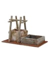 Pozzo per presepe con abbeveratoio cm 18x11x12,5 h. per statue