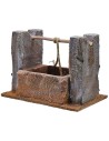 Palestinian style square well for statues 12 cm 17,5x11,5x12,5 h