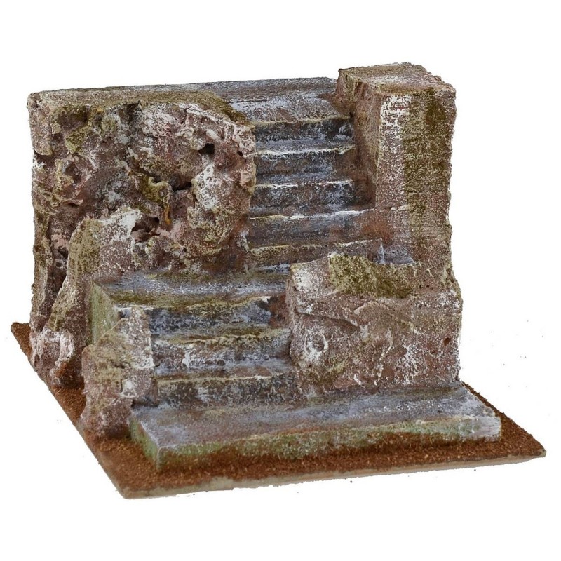 Escalera con rocas para belén de 14,5x20x11 cm h Mundo