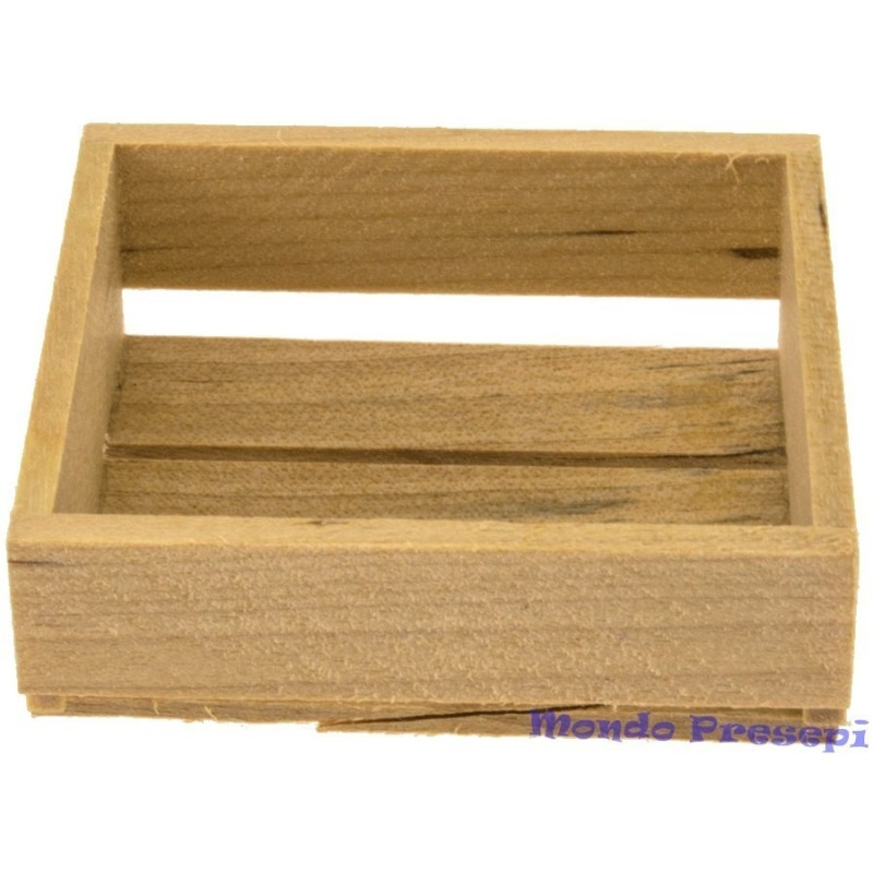 Caja de madera cm 4,3x3,5x1,5 Mundo Belenes